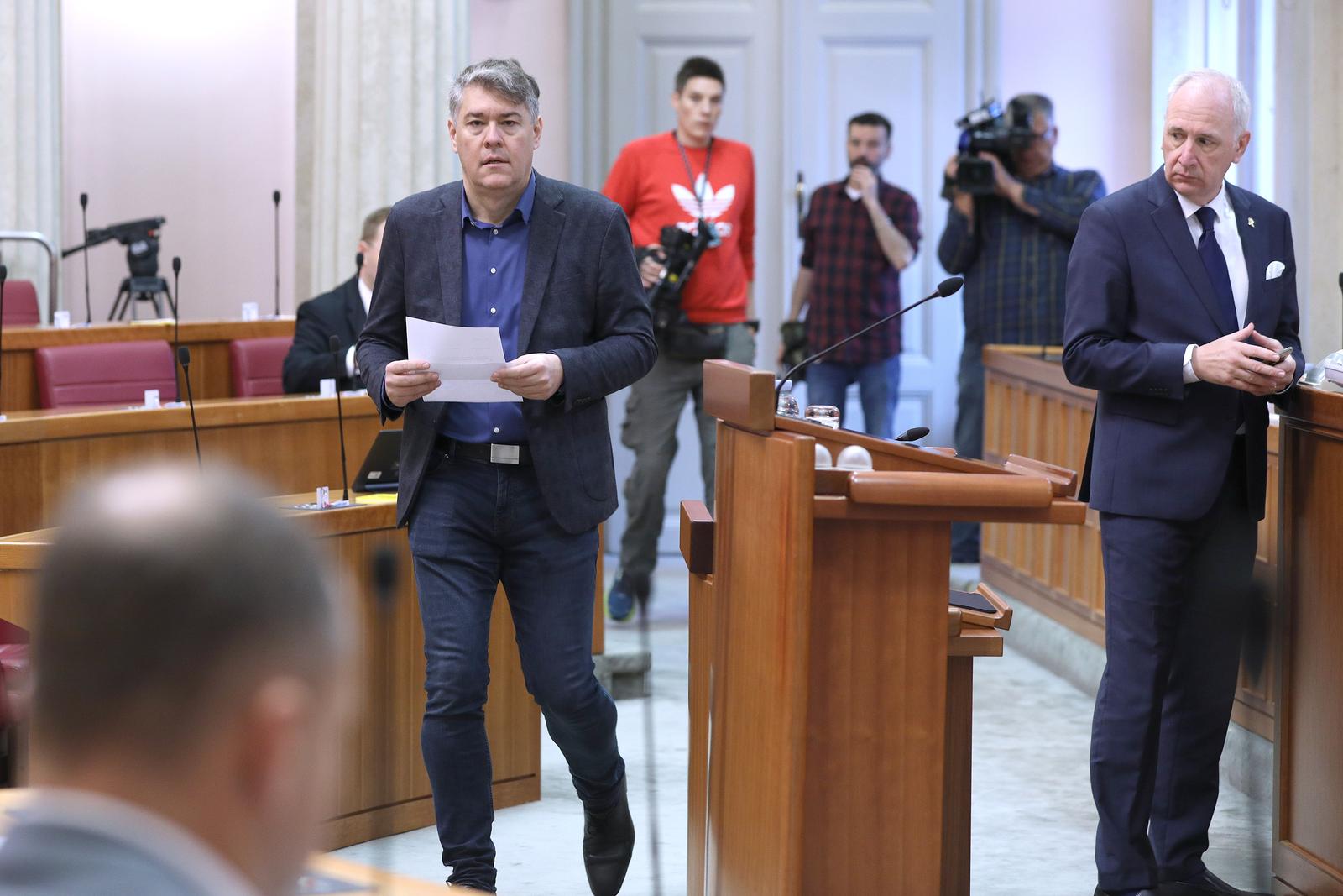 02.11.2022., Zagreb - Sabor 12. sjednicu nastavlja iznosenjem zastupnickih stajalista nakon kojih slijedi izjasnjavanje o amandmanima podnesenim na prijedlog rebalansa proracuna. Photo: Patrik Macek/PIXSELL