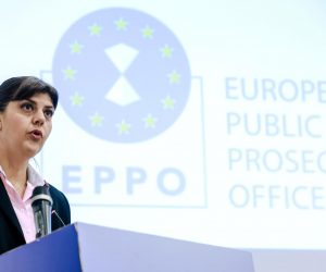 04.11.2022., Zagreb - Kuca Europe. Europska javna tuziteljica Laura Codruta Kovesi odrzala je konferenciju za medije. Photo: Sanjin Strukic/PIXSELL