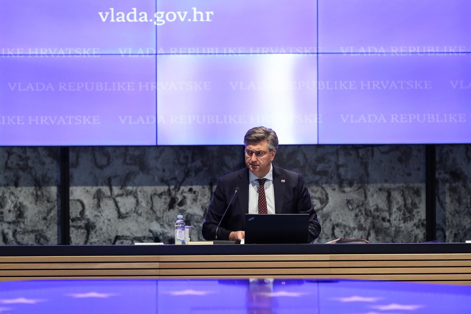 04.11.2022., Zagreb - U Nacionalnoj i sveucilisnoj knjiznici odrzana je redovna sjednica Vlade RH. predsjednik Vlade RH Andrej Plenkovic Photo: Jurica Galoic/PIXSELL Photo: Jurica Galoic/PIXSELL