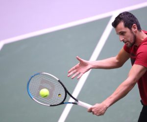 04.12.2021., Arena Madrid, Madrid. Trenin igraca hrvatske reprezentacije uoci sutrasnjeg finala Davis cup-a protiv Rusije. Photo: Sanjin Strukic/PIXSELL