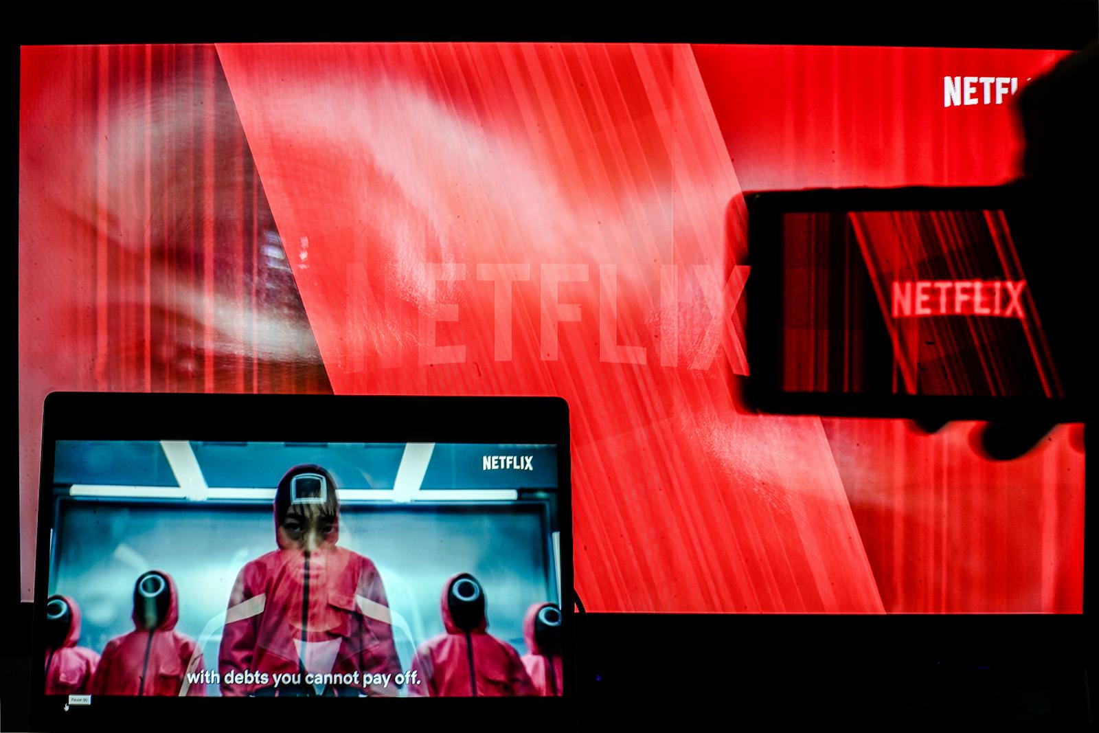 05.10.2021., Zagreb - Ilustracija Juznokorejske serije Squid Game koja se prikazuje na Netflix-u. Photo: Sanjin Strukic/PIXSELL Photo: Sanjin Strukic/PIXSELL