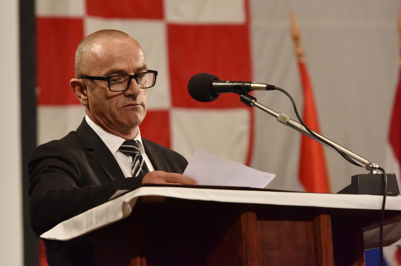 06.04.2019., Knin - Svecana akademija povodom 27.obljetnice utemeljenja Hrvatskog vijeca obrane. Mladen BegicrPhoto: Hrvoje Jelavic/PIXSELL