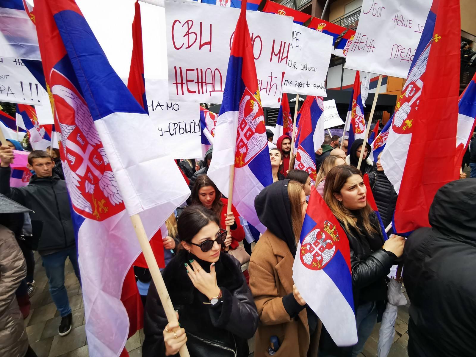 06, November, 2022, Kosovska Mitrovica - In the northern part of Kosovska Mitrovica, a large national gathering of Serbs from the north of Kosovo and Metekohija began at noon, after the withdrawal from all Kosovo institutions.    

06, novembar, 2022, Kosovska Mitrovica - U severnom delu Kosovske Mitrovice  u podne je poceo veliki narodni skua Srba sa severa Kosovo i Metehohiju,  nakon povlacenja iz svih kosovskih institucija.     Photo: M.M./ATAImages/PIXSELL