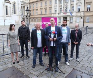08.05.2022., Zagreb - Konferencija za medije stranke Centar na temu „Kome smeta uvodjenje reda u cijeloj Hrvatskoj?“. Photo: Matija Habljak/PIXSELL