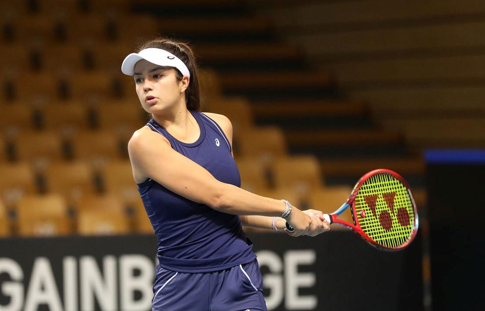 08.11.2022., Rijeka - Trening hrvatske zenske tenis reprezentacije u dvorani Zamet uoci susreta Hrvatske i Njemacke u Billie Jean King kupu. Petra Marcinko   Photo: Goran Kovacic/PIXSELL