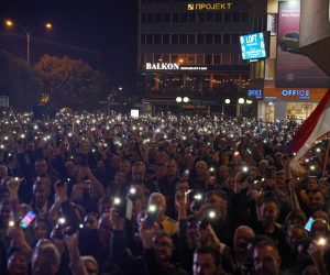 09.10.2022., Banja Luka - Tisuce prosvjednika izaslo je na ulice zbog nezadovoljstva rezultatima izbora u Bosni i Hercegovini.  Photo: Dejan Rakita/PIXSELL