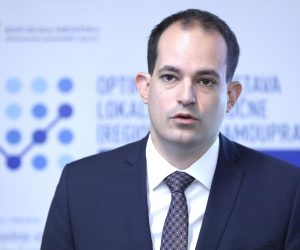 10.10.2022., Zagreb - U Wespa Spacesu otvorena je pocetna konferencija projekta "Optimizacija sustava lokalne i podrucne (regionalne) samouprave". Jedan od kljucnih ciljeva projekta je izrada Jedinstvenog informacijskog sustava za prikupljanje i pohranu podataka o jedinicama lokalne i podrucne (regionalne) samouprave. Na konferenciji je sudjelovao ministar pravosudja i uprave Ivan Malenica. Photo: Patrik Macek/PIXSELL