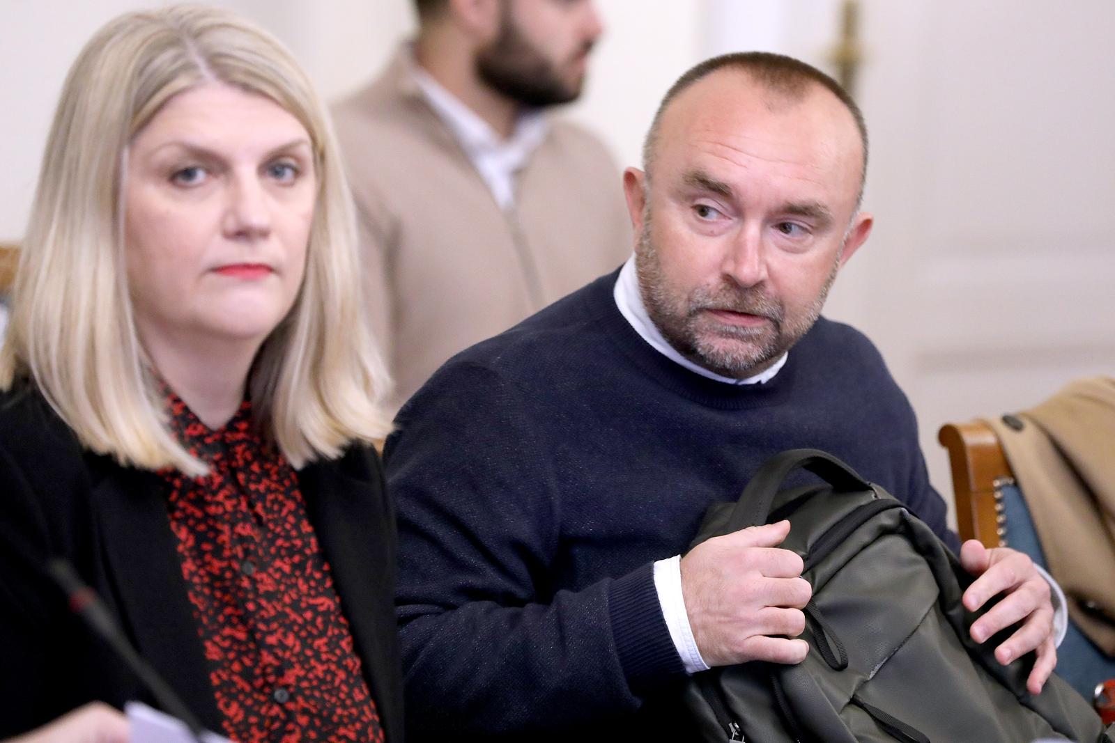 10.11.2022., Zagreb - U Saboru je odrzan okrugli stol „Izborni sustav kakav Hrvatska treba“ koji je ogranizirao i moderirao Bozo Petrov. Na okruglom stolu govorili su Robert Podolnjak,  Nenad Zakosek, Goran Cular, Oriana Ivkovic Novokmet i Zeljka Markic. Photo: Patrik Macek/PIXSELL