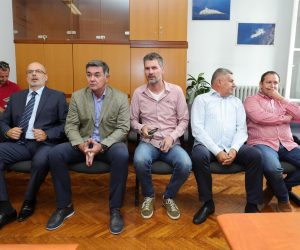 13.09.2018., Zagreb - Zupanijski sud. Pocinje sudjenje za aferu Bundek fest. Optuzeni su: (s lijeva) Tedi Lusetic, Zdenko Antunovic, Josip Nalis, Josip Katic i Ratimir Jurekovic. rPhoto: Sanjin Strukic/PIXSELL