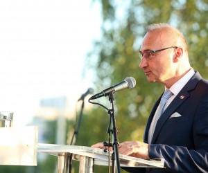 14.06.2022., Zagreb - Svecani koncert povodom 30. obljetnice uspostave diplomatskih odnosa izmedju Austrije i Hrvatske kojeg je organizirao Austrijski veleposlanik Markus Wuketich na terasi Muzeja Suvremene umjetnosti.  Photo: Goran Stanzl/PIXSELL