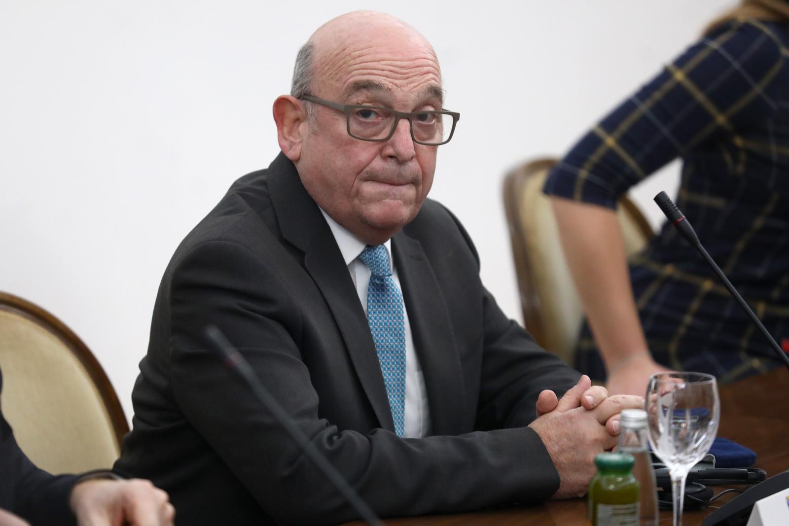 14.12.2021., Sarajevo, Bosna i Hercegovina - Clanovi Predsjednistva BiH primili su u posjetu specijalnog izaslanika premijera Velike Britanije za
Zapadni Balkan Sir Stuarta Peacha. Stuart Peach
  Photo: Armin Durgut/PIXSELL