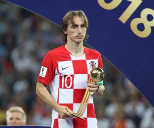 15.07.2018., stadion Luznjiki, Moskva, Rusija - Svjetsko nogometno prvenstvo 2018., finale, Francuska - Hrvatska. Luka Modric osvojio je nagradu za najboljeg igraca Svjetskog prvenstva. Photo: Igor Kralj/PIXSELL"n