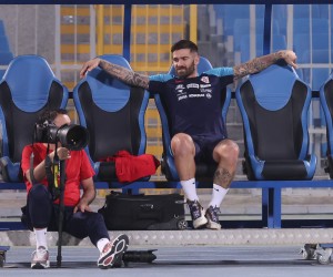15.11.2022., Prince Faisal bin Fahd stadion, Rijad, Saudijska Arabija - Trening hrvatske nogometne reprezentacije uoci sutrasnje prijateljske utakmice sa Saudijskom Arabijom uoci Svjetskog prvenstava u Kataru.  Marko Livaja Photo: Goran Stanzl/PIXSELL