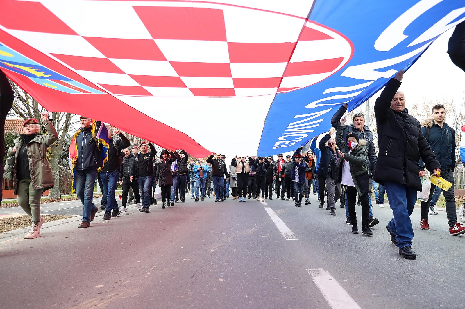 18.11.2021., Vukovar - Obiljezavanje 30. obljetnice vukovarskog stradanja pod nazivom Dan sjecanja na zrtvu Vukovara 1991.- 2021.  Photo: Emica Elvedji/PIXSELL