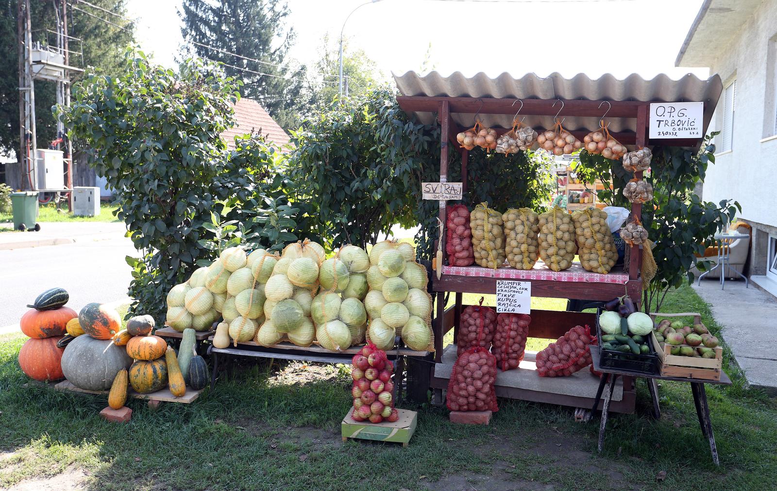 Brojni OPG-ovi domaće proizvode prodaju na kućnom pragu 20.09.2018., Ogulin - Brojni OPG-ovi domace proizvode prodaju na kucnom pragu. rrPhoto: Kristina Stedul Fabac/PIXSELL