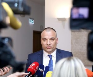 Zagreb: Izjave nakon sjednice Odbora za unutarnju politiku i nacionalnu sigurnost 21.03.2019., Zagreb - Nakon sjednice  Odbora za unutarnju politiku i nacionalnu sigurnost Ranko Ostojic i Danijel Markic dali su izajave za medije. rPhoto: Patrik Macek/PIXSELL