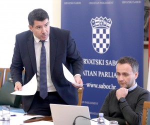 21.09.2022., Zagreb - U Saboru je pocela 24. sjednica Nacionalnog vijeca za pracenje provedbe Strategije suzbijanja korupcije na kojoj bi se, prema najavama Nikole Gmroje, trebao postici dogovor oko stavljanja na dnevni red iduce sjednice slucaja INA. Nikola Grmoja  Photo: Patrik Macek/PIXSELL