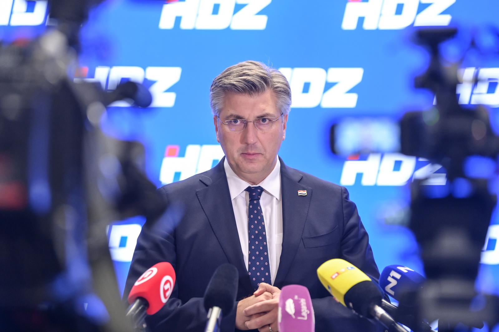 17.11.2022., Zagreb,Press konferencija premijera Andreja Plenkovica nakon sastanka predsjednistva HDZ-a. Photo: Igor Soban/PIXSELL