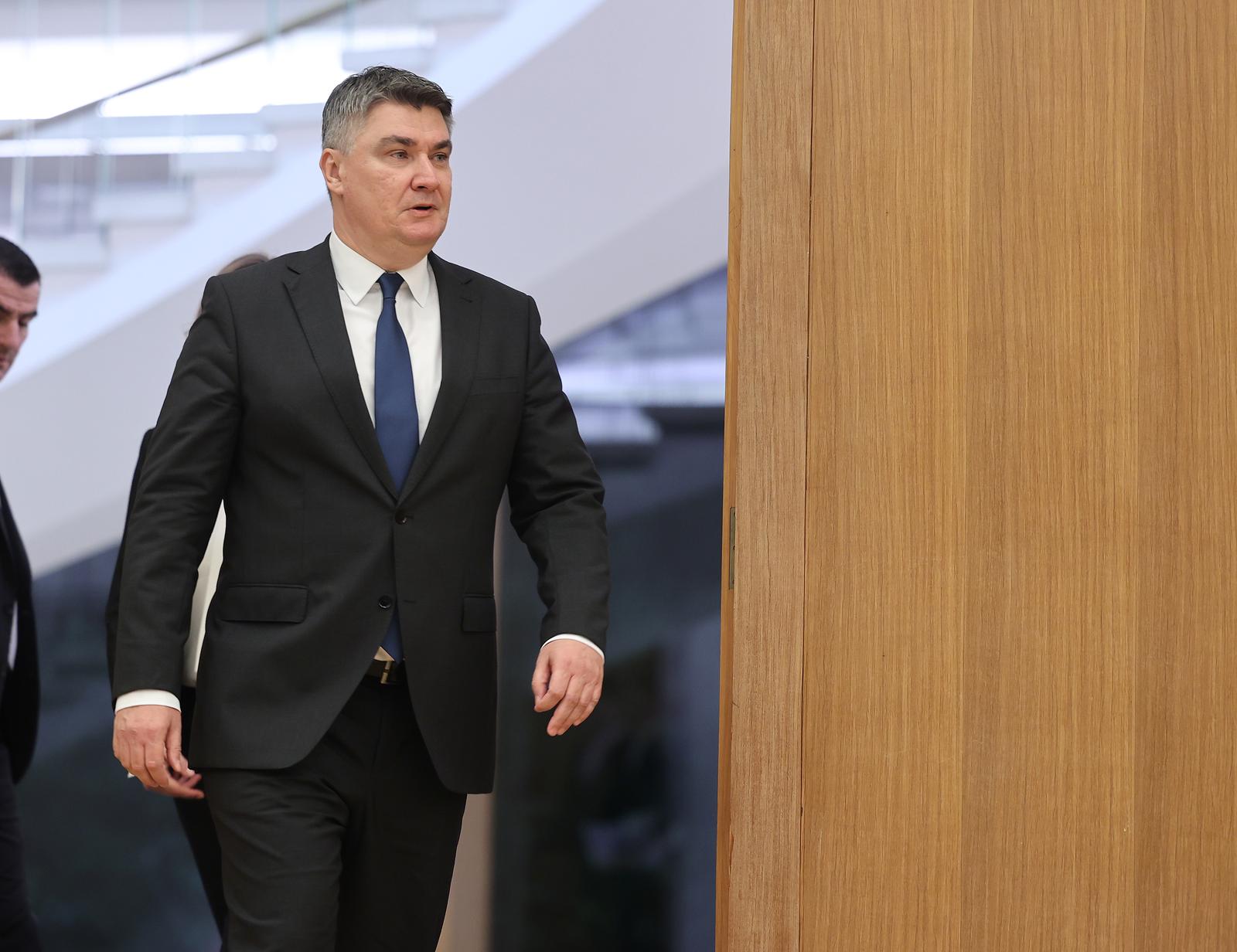 23.11.2022., Zagreb, ured predsjednika - Predsjednik Republike Zoran Milanovic, primio je saveznog kancelara Republike Austrije Karla Nehammera. Photo: Marko Prpic/PIXSELL