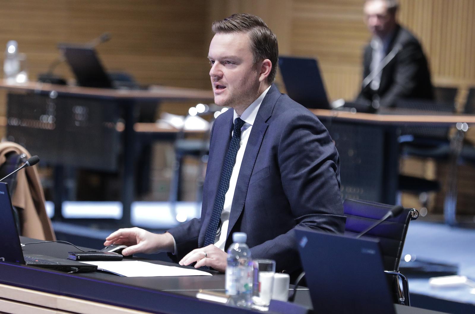 24.11.2022., Zagreb - U Nacionalnoj i sveucilisnoj knjiznici odrzana je redovita sjednica Vlade Republike Hrvatske. Marko Primorac, ministar financija Photo: Robert Anic/PIXSELL