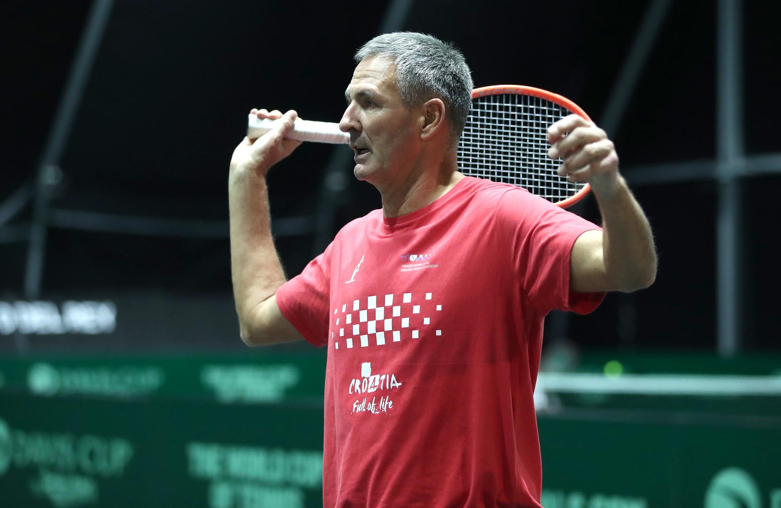 24.11.2022., Malaga - Davis Cup by Rakuten Final. Trening hrvatske reprezentacije. Vedran Martic. Photo: Sanjin Strukic/PIXSELL