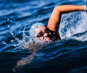 26.05.2020., Split - Dina Levacic, hrvatska daljinska plivacica i prva Hrvatica koja je preplivala La Manche. Dina je preplivala cetiri od velikih sedam plivackih maratona poznatih kao Oceanovih sedam.rPhoto: Milan Sabic/PIXSELL