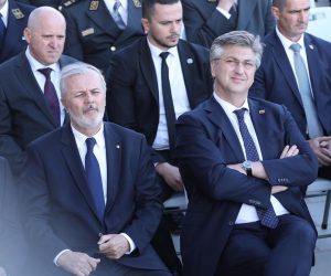 28.04.2022., Klis - Svecana akademija povodom 31. Obljetnice 4.  Gardijske brigade. Na svecanoj akademiji sudjeluju Premijer Andrej Plenkovic i Predsjednik Zoran Milanovic.  Photo: Ivo Cagalj/PIXSELL