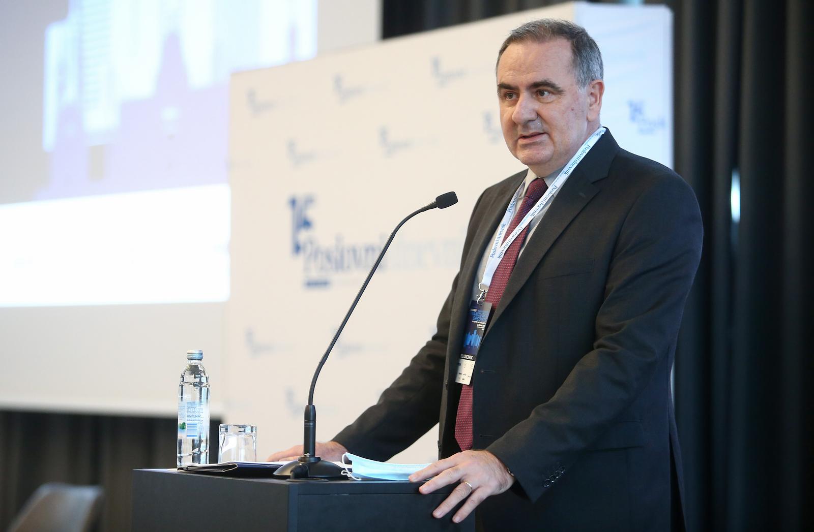 28.10.2020., Zagreb - U Hilton Garden Innu na Radnickoj cesti odrzana je konferencija "Zagreb financijsko srediste". Drzavni tajnik u ministarstvu financija Zdravko Zrinusic.rPhoto: Matija Habljak/PIXSELL