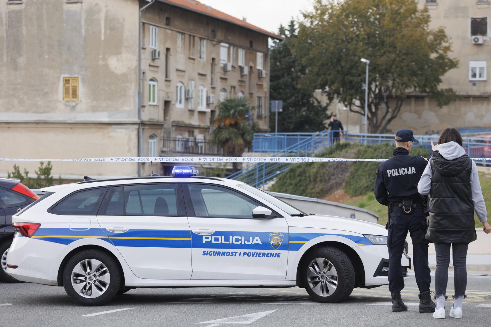 29.11.2022.., Rijeka -  Pljacka Fininog kombija  u ZTC-ovoj garazi za dostavu. 
 Photo: Nel Pavletic/PIXSELL