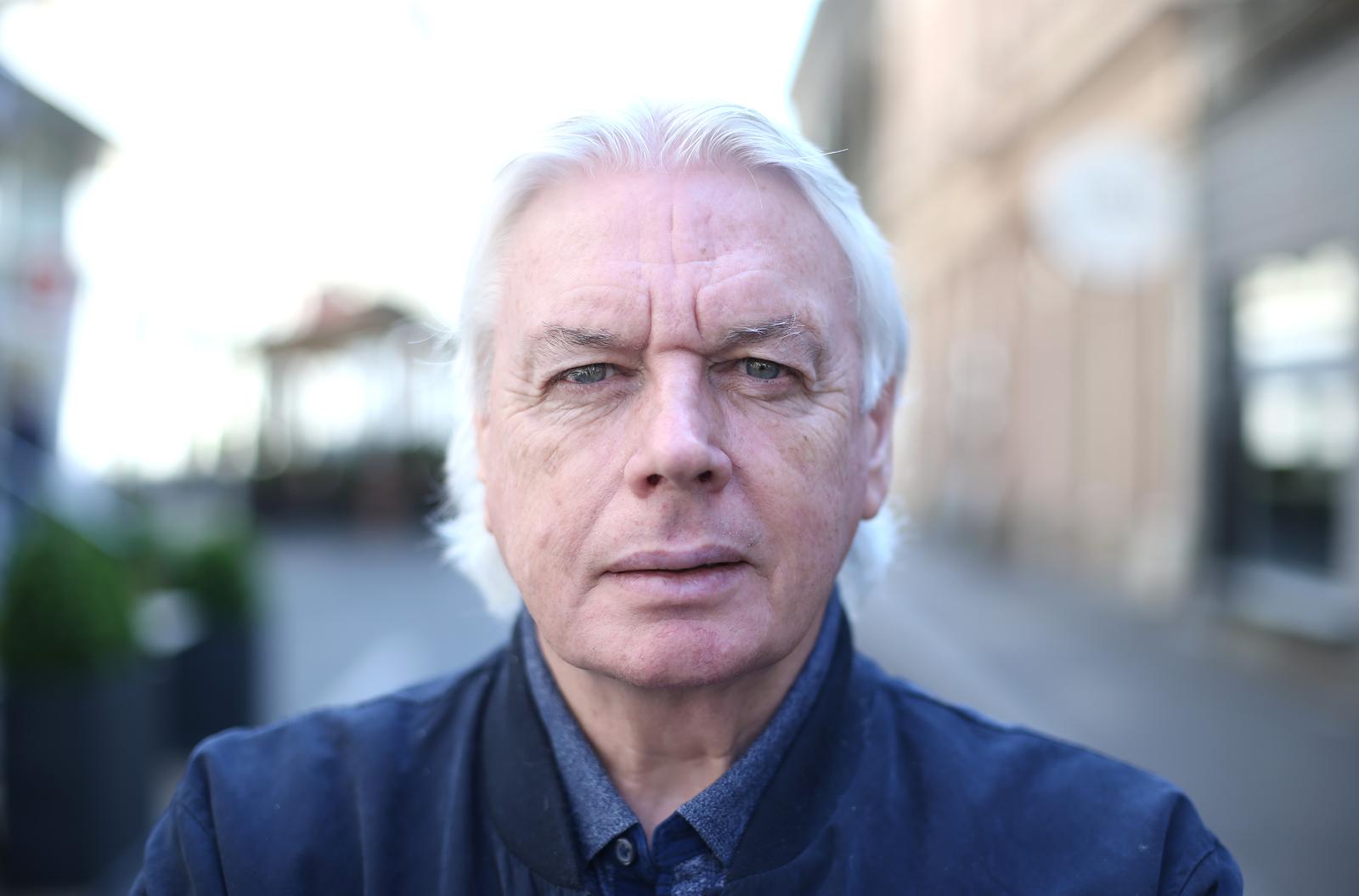 30.03.2017., Zagreb - David Icke, bivsi engleski nogometni vratar i vrlo popularni sportski komentator te teoreticar zavjere. Photo: Sanjin Strukic/PIXSELL
