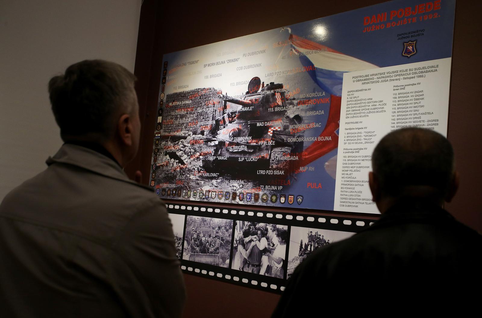 30.03.2017., Zagreb - Otvorenje izlozbe Dubrovnik u domovinskom ratu 1991-1995. u Hrvatskom povijesnom muzeju.r"nPhoto: Igor Kralj/PIXSELLr"n