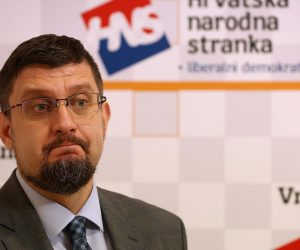 31.08.2022., Zagreb - Predsjednik Hrvatske narodne stranke (HNS) Stjepan Curaj govorio je na konferenciji za novinare o aferi u Ini.  Photo: Goran Stanzl/PIXSELL