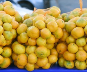 17.10.2022., Sibenik - Prodaja mandarina iz doline Neretve na standovima u Sibeniku. Pixsell/Hrvoje Jelavic