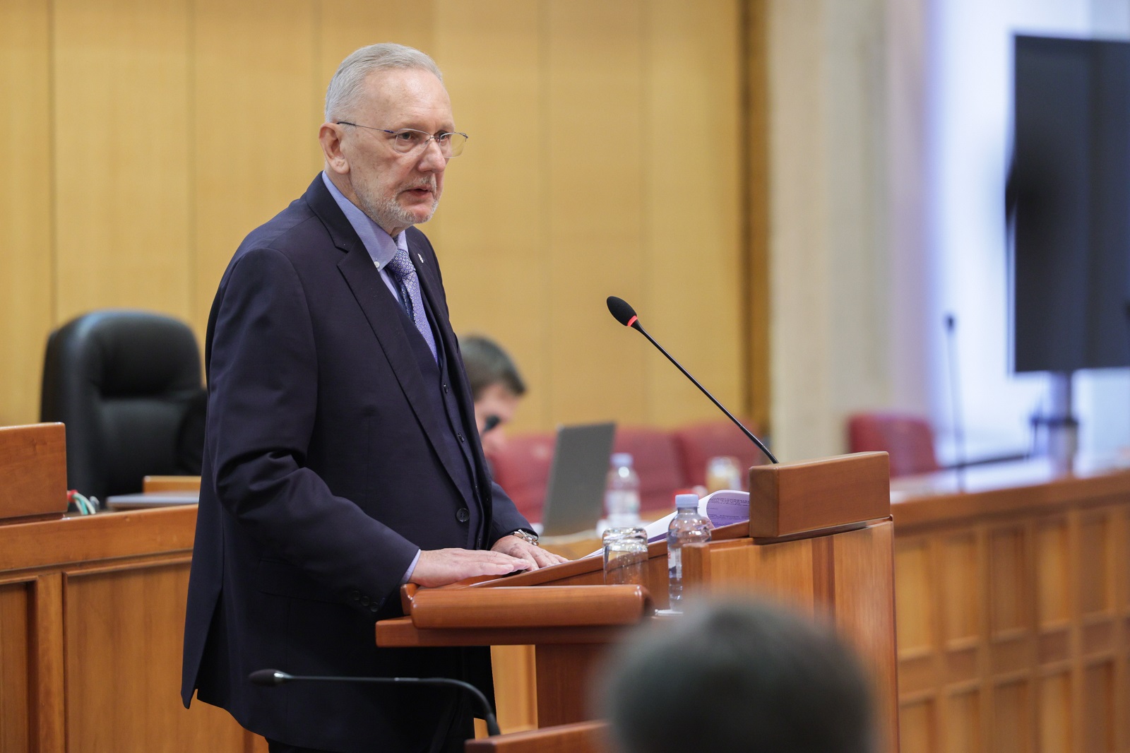 Zagreb, 12.12.2022. - Nastavak 13. sjednice Hrvatskog sabora.
Na fotografiji Davor Božinović.
foto HINA/ Edvard ŠUŠAK/ es
