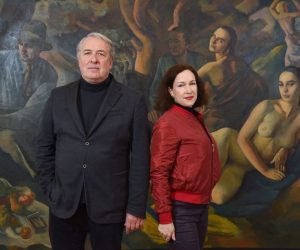 02.12.2022., Zagreb - Iva Korbler i Branko Franceschi, autori izlozbe Manirizam u hrvatskoj umjetnosti. 

Photo Sasa ZinajaNFoto