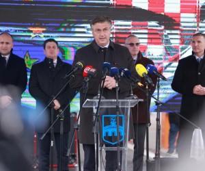 02.12.2022., Beli Manastir - Otvorenje dionice Osijek - Beli Manastir na autocesti A5. Predsjednik Vlade RH Andrej Plenkovic Photo: Davor Javorovic/PIXSELL