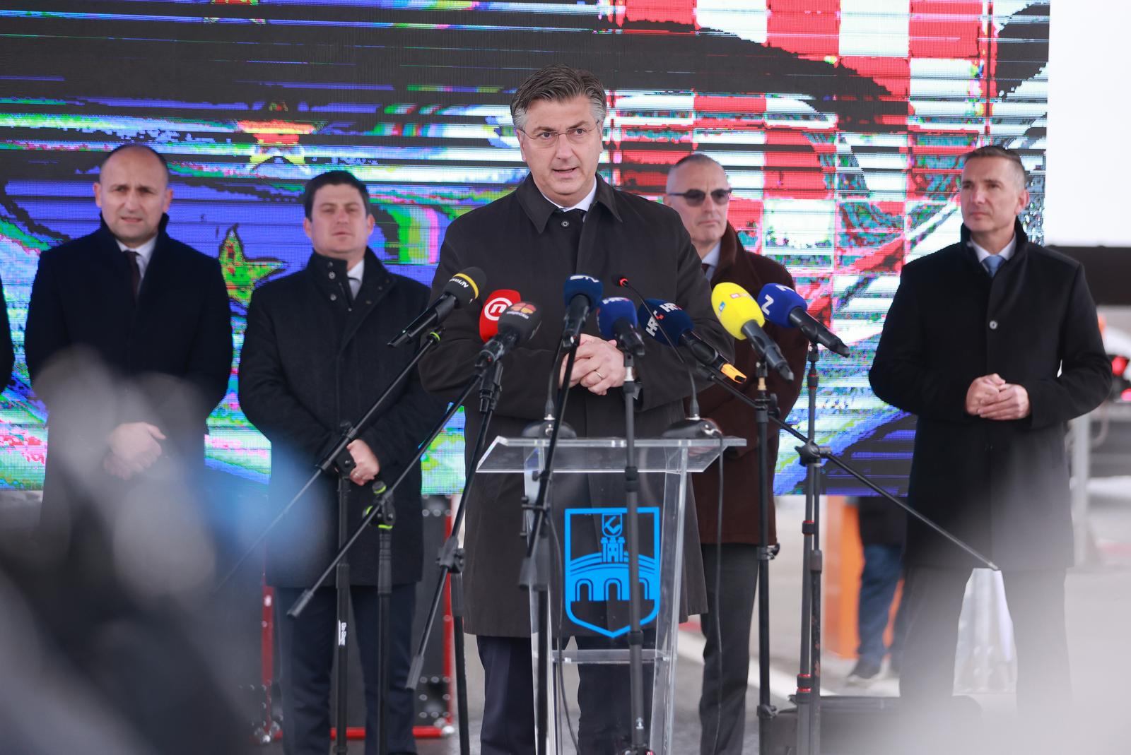 02.12.2022., Beli Manastir - Otvorenje dionice Osijek - Beli Manastir na autocesti A5. Predsjednik Vlade RH Andrej Plenkovic Photo: Davor Javorovic/PIXSELL
