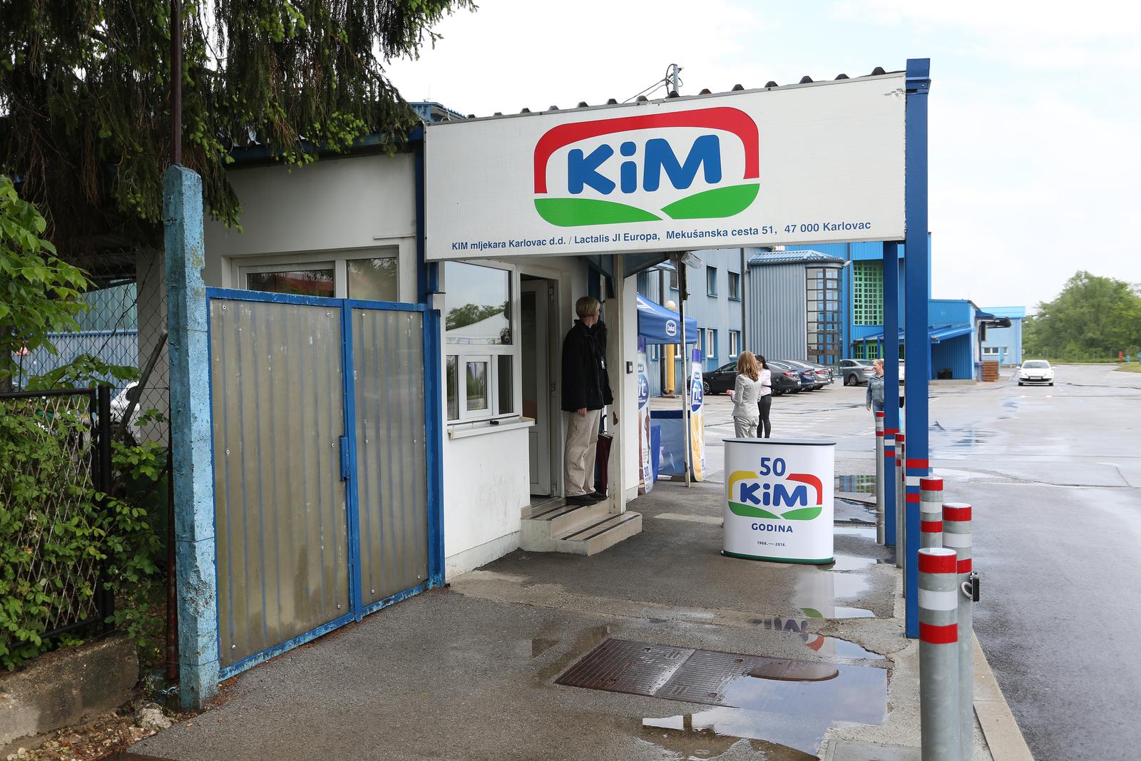 04.05.2018., Karlovac - Tvornica za preradu i proizvodnju mlijeka i mlijecnih proizvoda KIM Karlovac slavi 50. obljetnicu poslovanja. Tom prigodom oranizirana je svecanost i obilazak dijela proizvodnje. rrPhoto: Kristina Stedul Fabac/PIXSELL