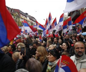 06, November, 2022, Kosovska Mitrovica - In the northern part of Kosovska Mitrovica, a large national gathering of Serbs from the north of Kosovo and Metekohija began at noon, after the withdrawal from all Kosovo institutions.    

06, novembar, 2022, Kosovska Mitrovica - U severnom delu Kosovske Mitrovice  u podne je poceo veliki narodni skua Srba sa severa Kosovo i Metehohiju,  nakon povlacenja iz svih kosovskih institucija.     Photo: M.M./ATAImages/PIXSELL