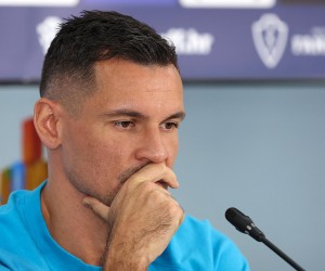 07.12.2022., Doha, Katar - Konferencija za medije hrvatske nogometne reprezentacije u trening kampu Al Ersal 3 u Dohi na Svjetskom prvenstvu u Kataru. Dejan Lovren Photo: Goran Stanzl/PIXSELL
