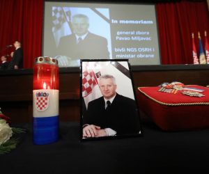 08.12.2022., U Domu HV-a "Zvonimir" odrzana je komemoracija za Pavla Miljavca, bivseg nacelnika Glavnog stozera Oruzanih snaga RH, ministra obrane, saborskog zastupnika i pocasnog predsjednika Hrvatskog generalskog zbora. Photo: Robert Anic/PIXSELL