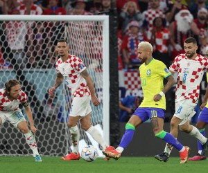 09.12.2022., stadion Education City, Al Rayyan, Katar - FIFA Svjetsko prvenstvo, cetvrtfinale, Hrvatska - Brazil. Neymar, Mateo Kovacic, Luka Modric Photo: Goran Stanzl/PIXSELL