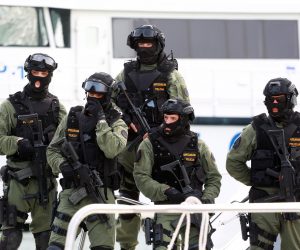11.10.2016., Split - Vojna luka Lora, zajednicka pokazna vjezba MUP-a, MORH-a i Frontex-a. Photo: Miranda Cikotic/PIXSELL
