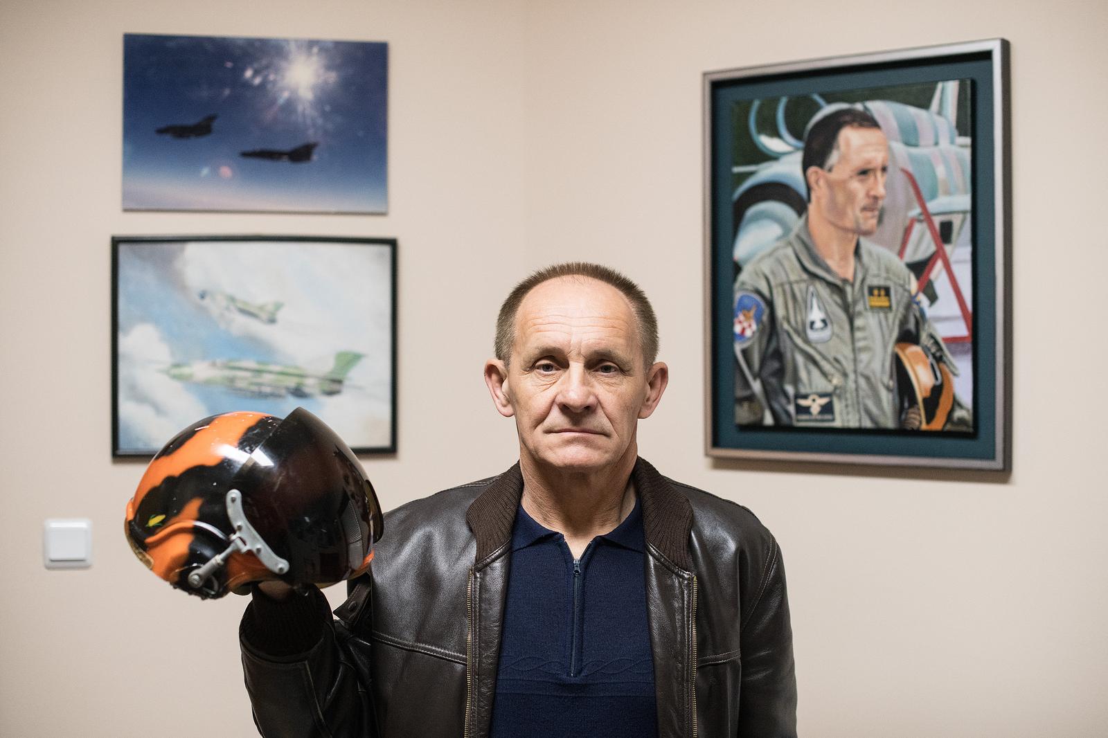 12.03.2021., Gornji Kneginec - Umirovljeni pilot Danijel Borovic koji je u Hrvatsku vratio prvi MIG-21. "nPhoto: Vjeran Zganec Rogulja/PIXSELL