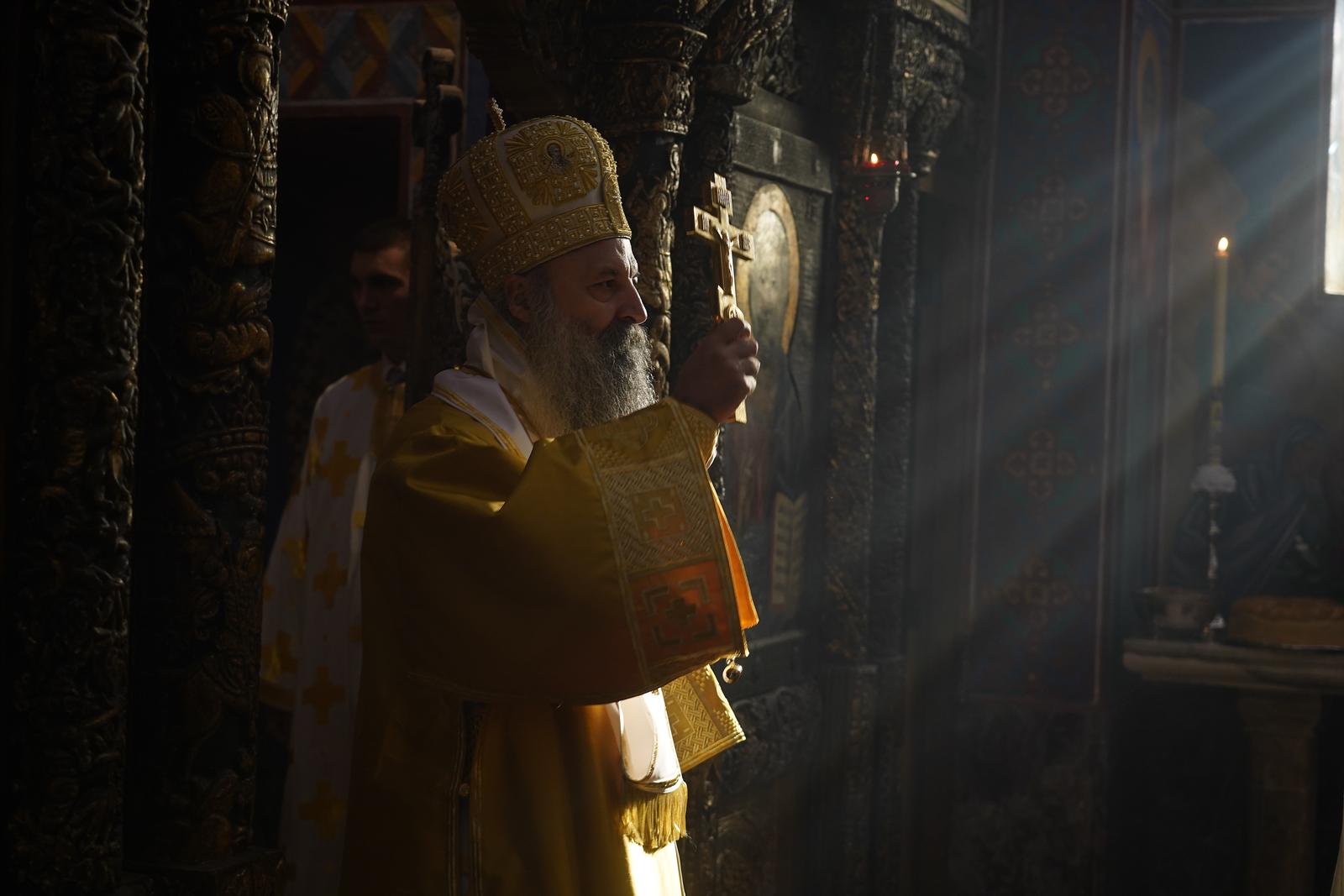 13, December, 2022, Belgrade - The royal family of Serbia celebrates the baptism of Saint Andrew the First-Called, and the holy liturgy in the Palace complex was served by His Holiness the Serbian Patriarch Mr. Porfirije. Serbian Patriarch Porfirije. Photo: Antonio Ahel/ATAImages

13, decembar, 2022, Beograd - Kraljevska porodica Srbije proslavlja krsnu slavu Svetog Andreja Prvozvanog, a svetu liturgiju u Dvorskom kompleksu sluzio je Njegova Svetost srpski patrijarh g. Porfirije. Photo: Antonio Ahel/ATAImages Photo: Antonio Ahel/PIXSELL