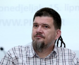 15.06.2015., Zagreb - Konferencija za medije na Institutu Ivo Pilar o rezultatima istrazivanja Sjecanje, mladi, politicko naslijedje i gradjanska ukljucenost. Benjamin Perasovic. r"nPhoto: Patrik Macek/PIXSELL
