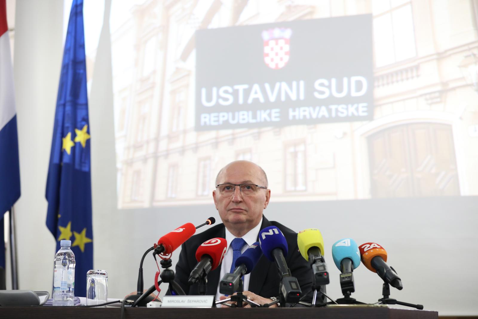 16.05.2022., Zagreb - Na Sjednici Ustavnog suda raspravljano je o ustavnosti referendumskih pitanja inicijative "Dosta je stozerokracije" koje su uspjele prikupiti 400 tisuca potpisa. Photo: Patrik Macek/PIXSELL