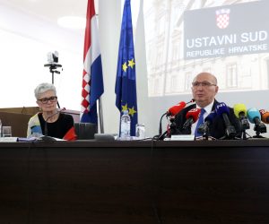 16.05.2022., Zagreb - Na Sjednici Ustavnog suda raspravljano je o ustavnosti referendumskih pitanja inicijative "Dosta je stozerokracije" koje su uspjele prikupiti 400 tisuca potpisa. Photo: Patrik Macek/PIXSELL