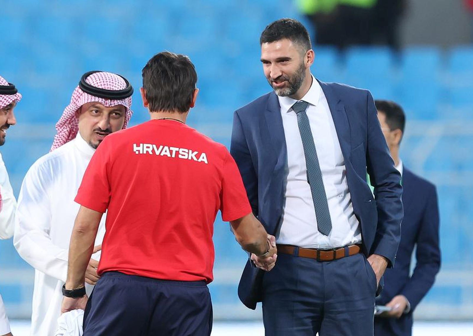 16.11.2022., Prince Faisal bin Fahd stadion, Riyadh, Saudijska Arabija - Prijateljska utakmica, Saudijska Arabija - Hrvatska. Josip Pavic, Zlatko Dalic Photo: Goran Stanzl/PIXSELL