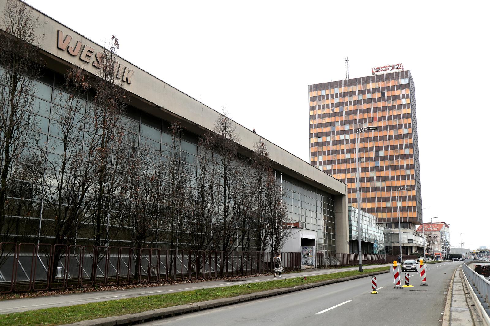 16.02.2022., Zagreb - Zgrada Vjesnika na Slavonskoj aveniji. Photo: Luka Stanzl/PIXSELL
